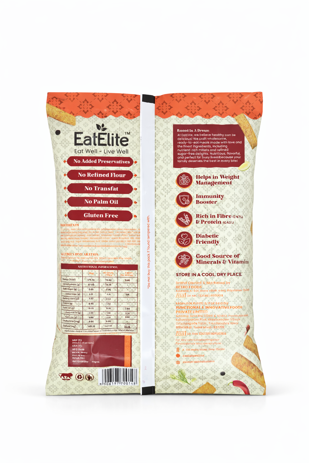 Ragi Sticks – Achari Masala 40g