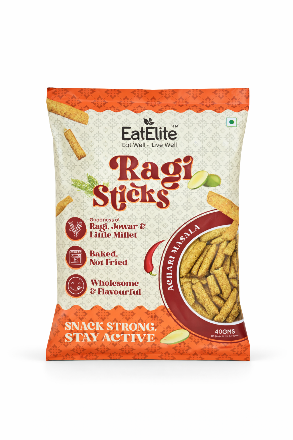 Ragi Sticks – Achari Masala 40g