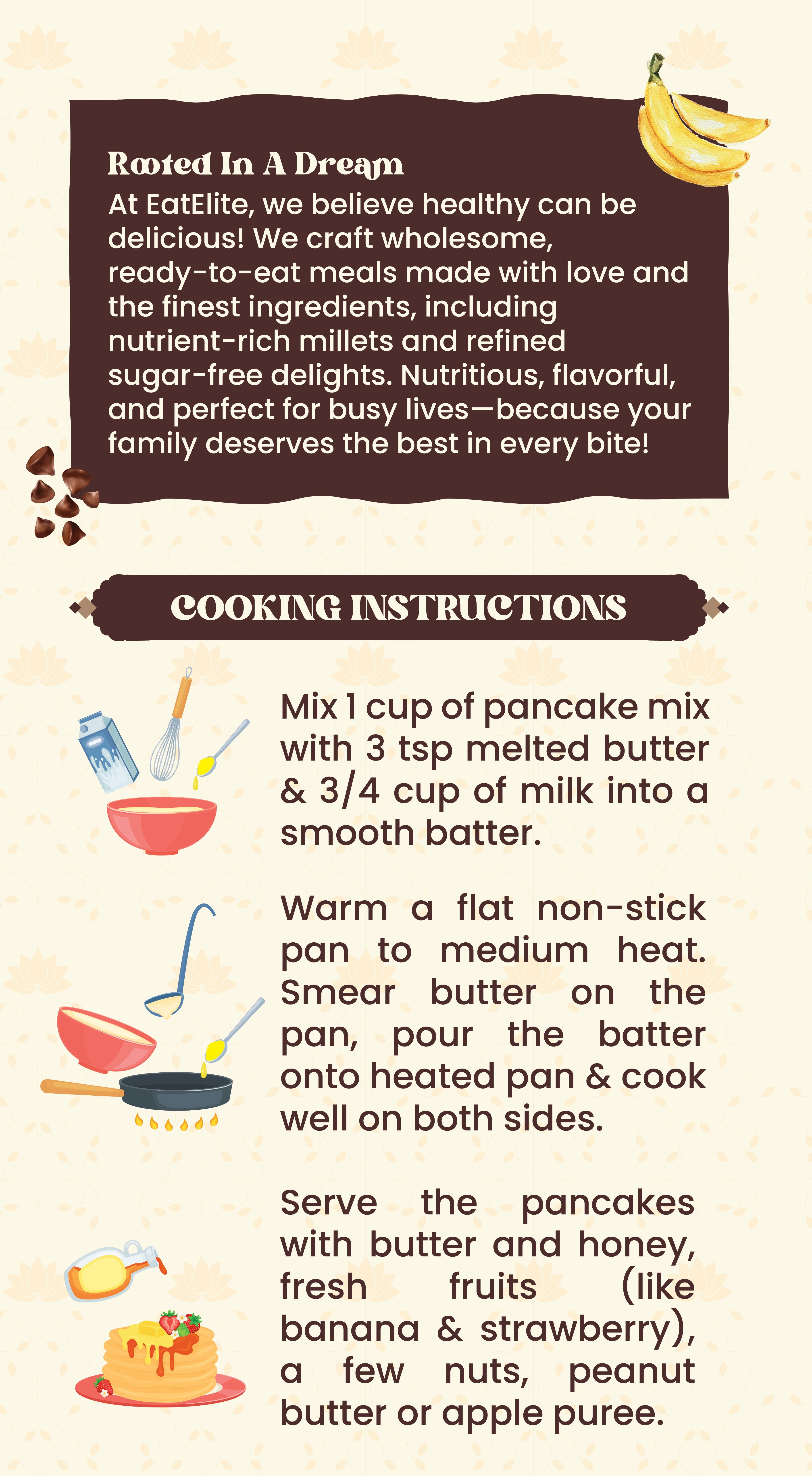 Banana Choco Chip Pancake Mix 200g