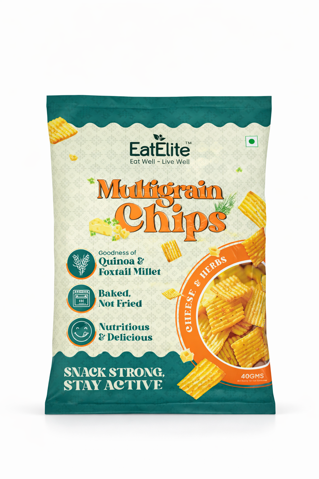 Multigrain Chips – Cheese & Herbs 40g