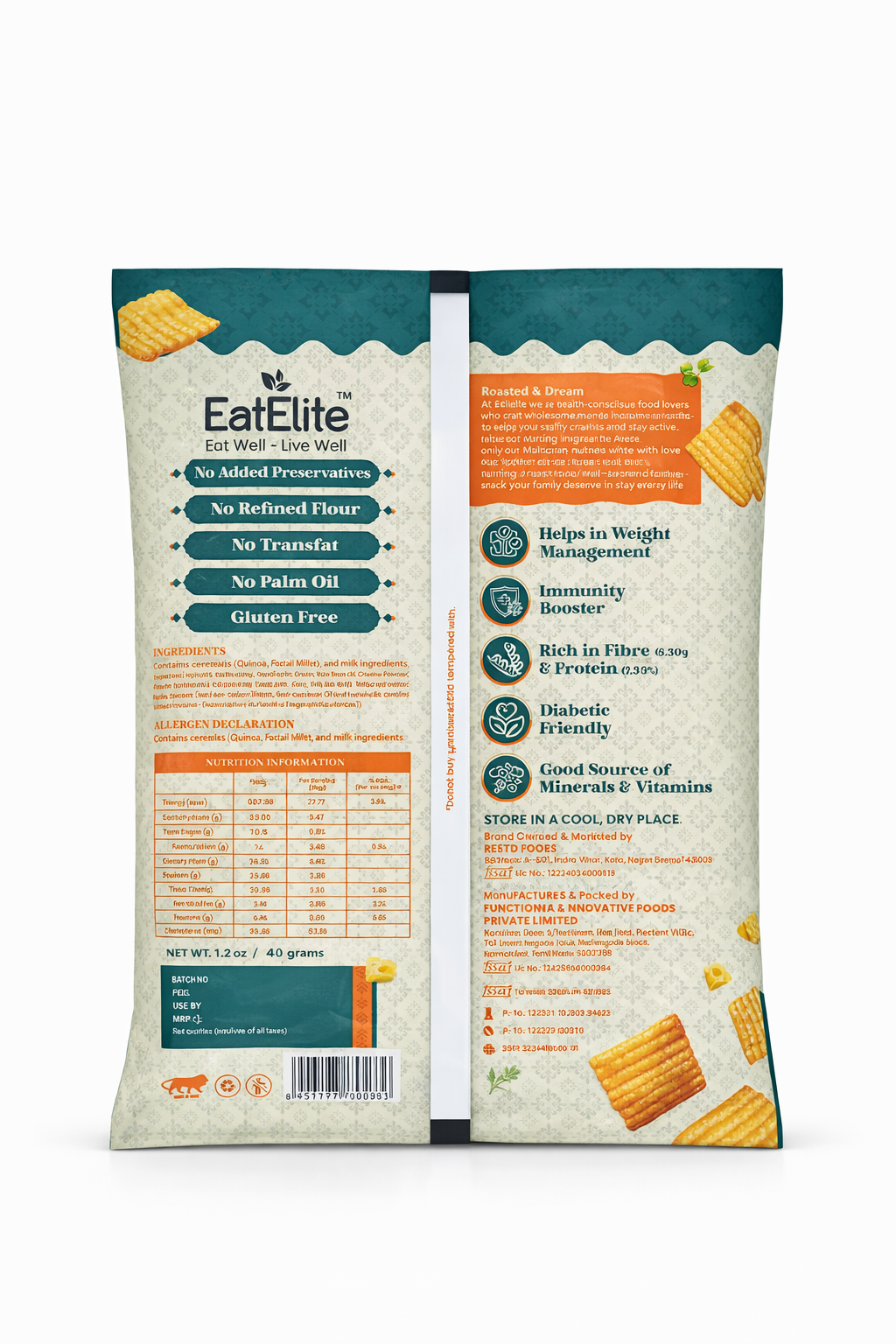 Multigrain Chips – Cheese & Herbs 40g