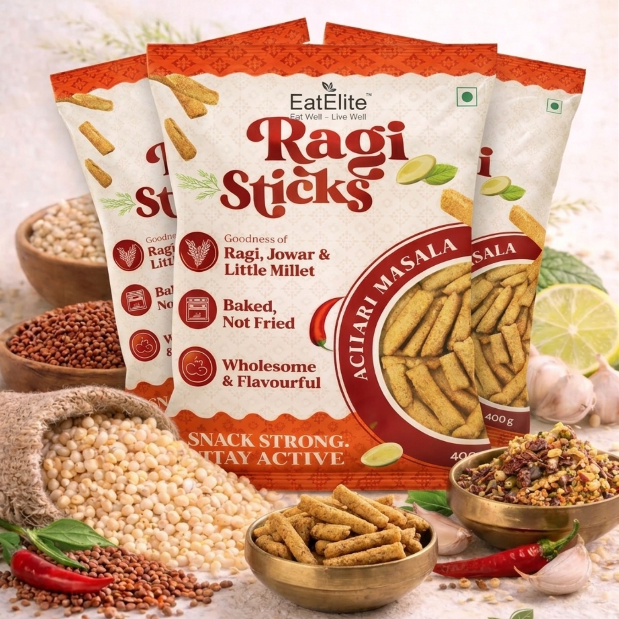 Ragi Crunch Sticks