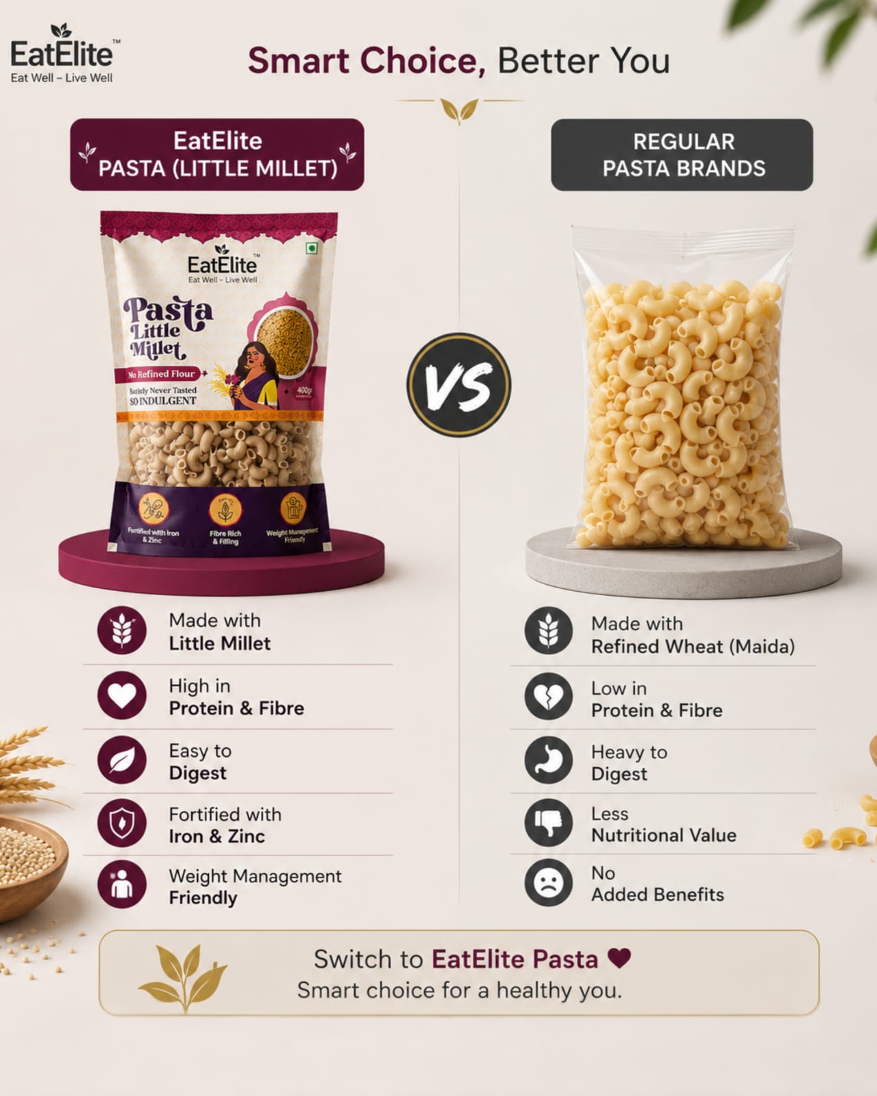 Little Millet Pasta 400g