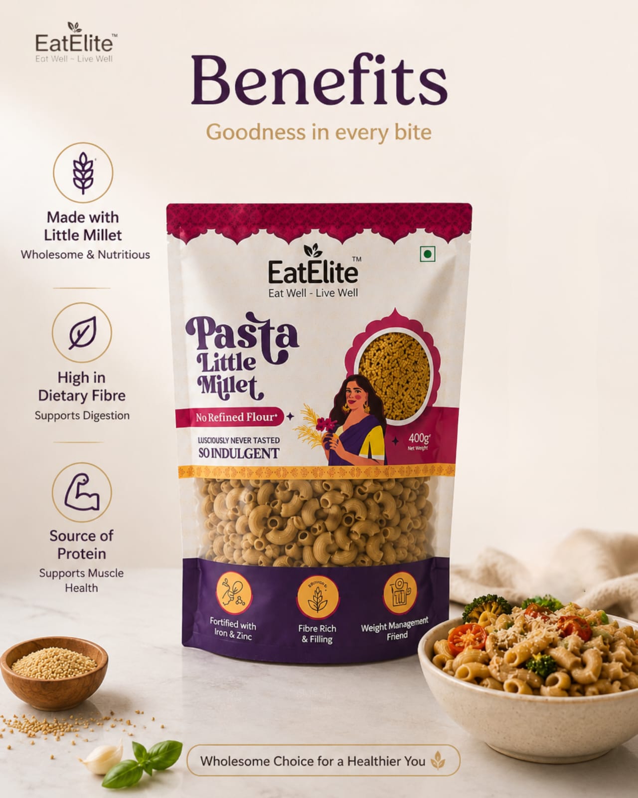 Little Millet Pasta 400g