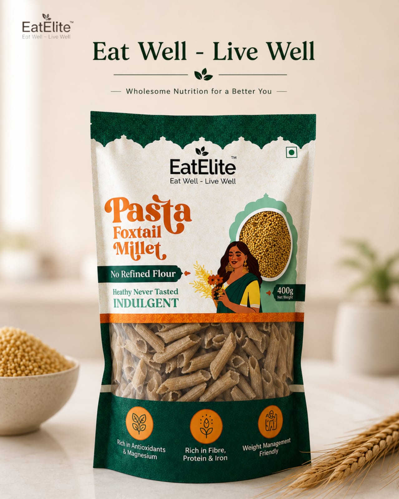 Foxtail Millet Pasta 400g
