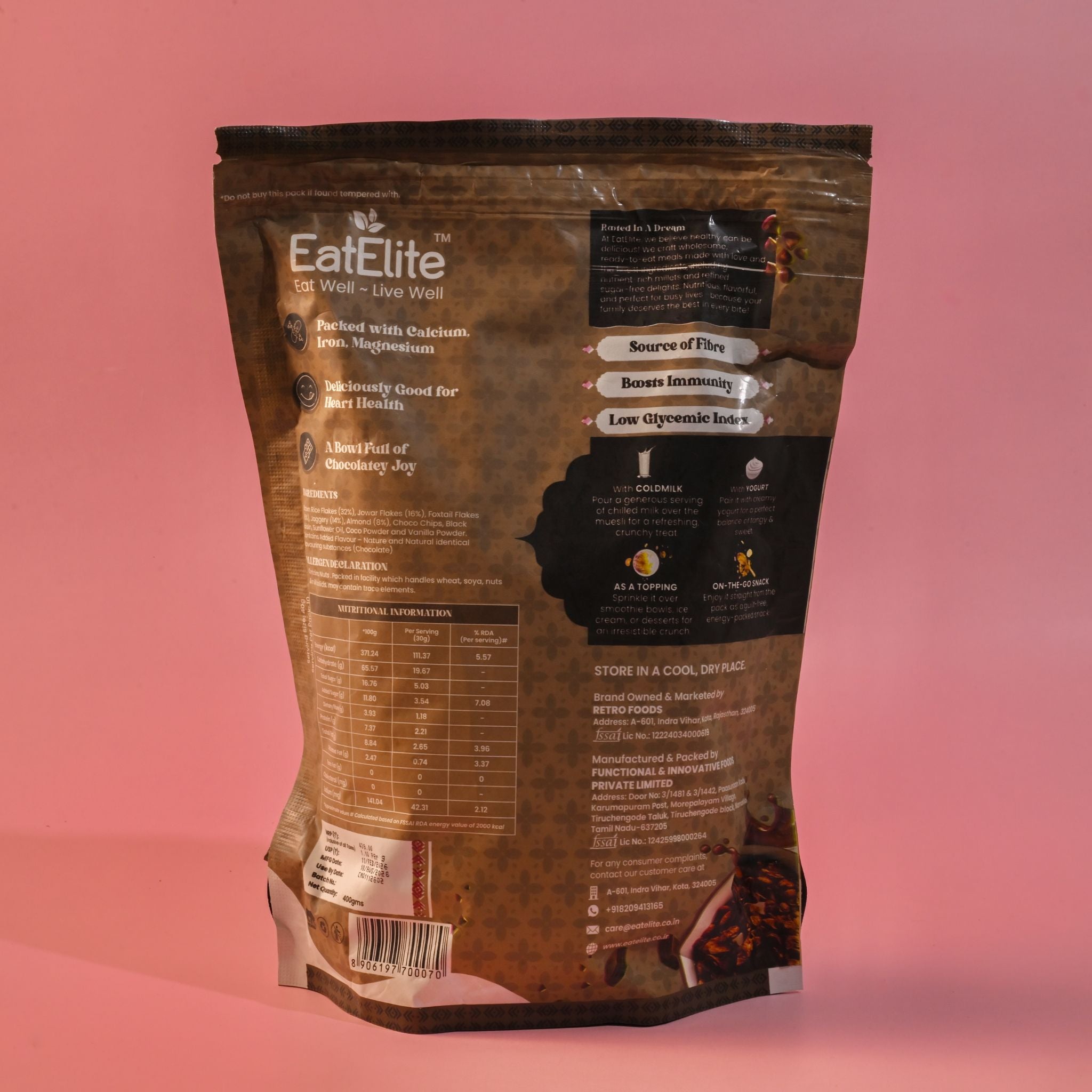 Chocolate Muesli 400g