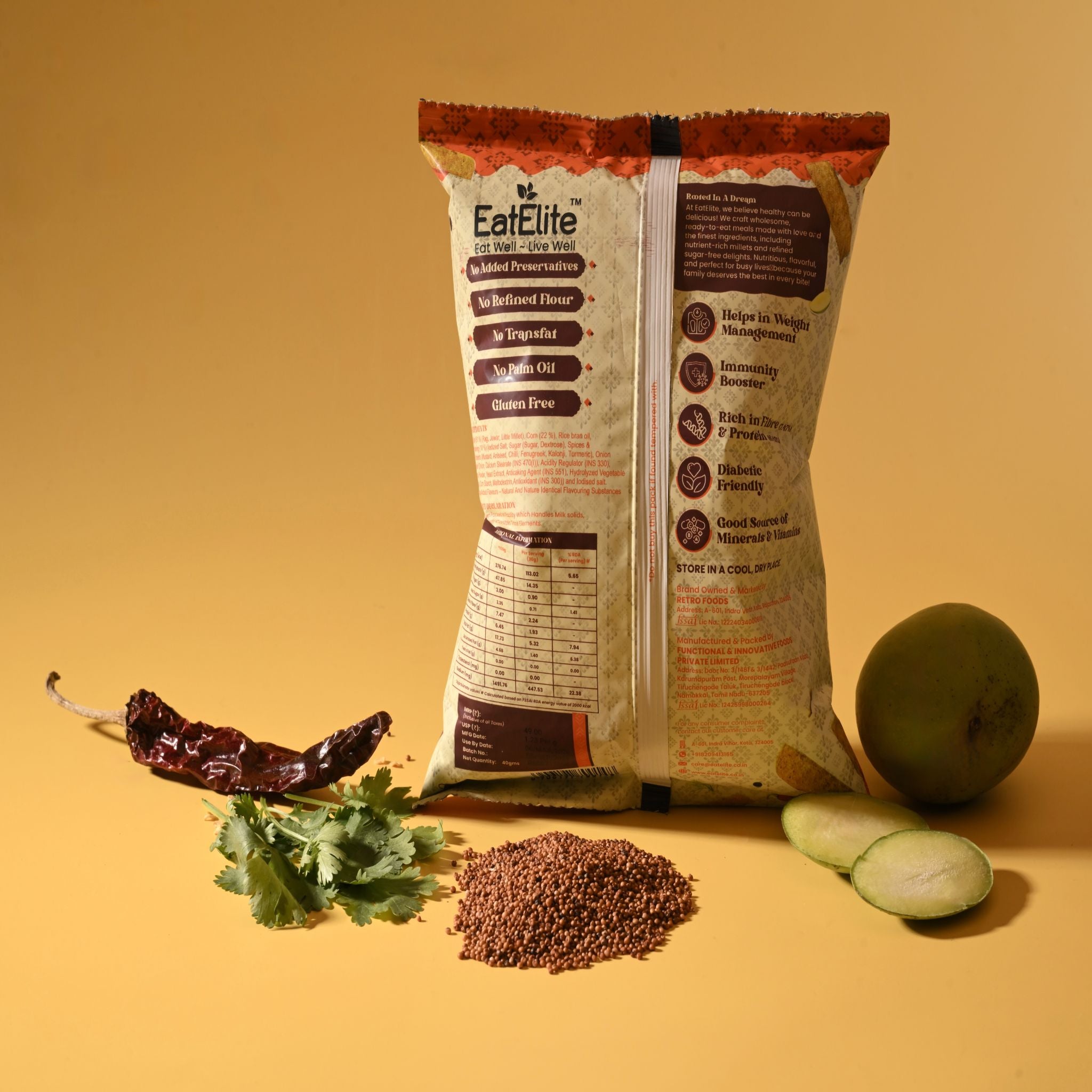 Ragi Sticks – Achari Masala 40g